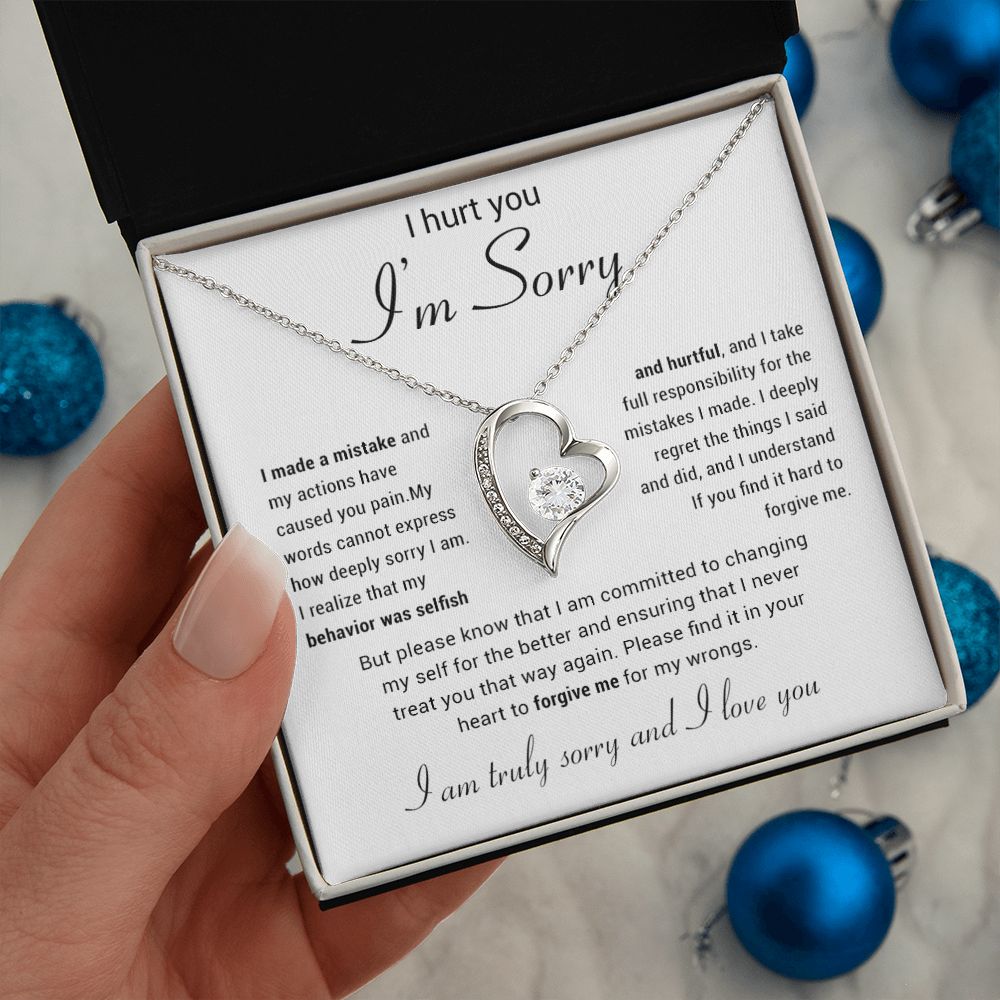 Apology Gift for Her Necklace, Apology Necklace gift, Forgiveness Gift For Wife