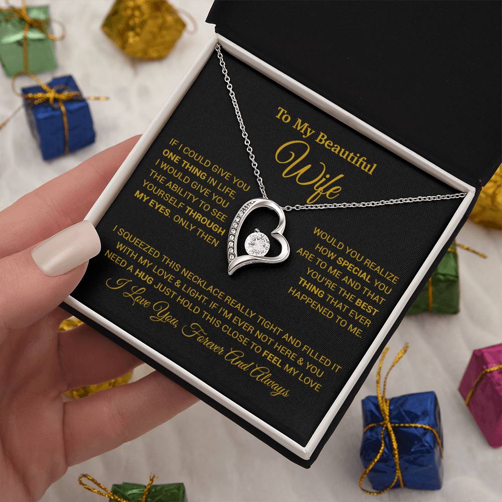 To My Wife Necklace, Christmas Gifts For Wife, Anniversary Cute Gift For Wife_24_8_Gold