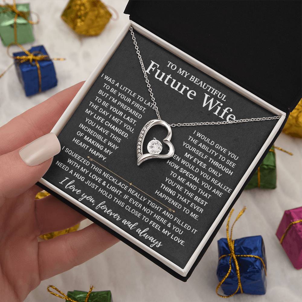 To My Beautiful Future Wife Necklace, Anniversary Birthday Christmas Gift for Her 12_11