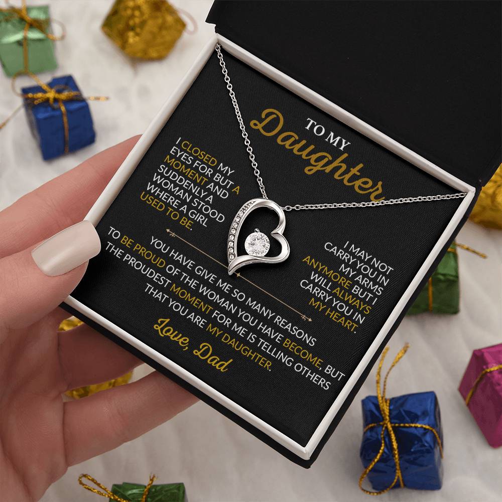 To My Daughter Necklace, Gift for Daughter from Dad,Daughter Father Necklace 14_3