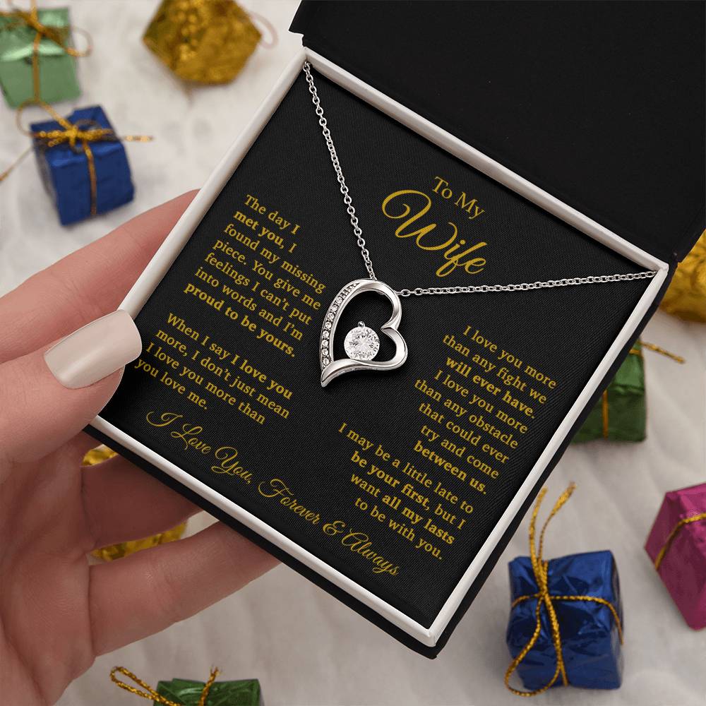 To My Wife Necklace, Gift For Wife, Wife Birthday Gift, Christmas Gift 11_9