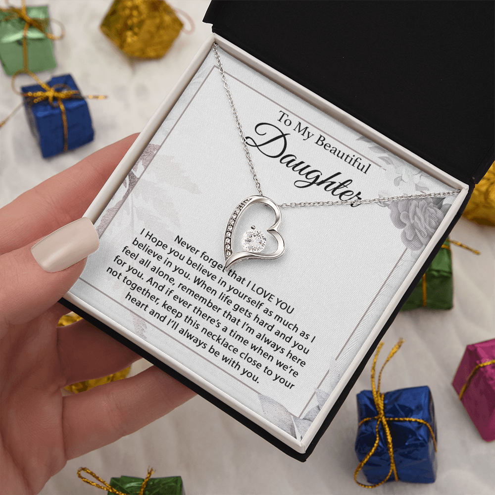 To My Daughter Necklace, Daughter Father Necklace, Daughter Gift From Dad, Mom 13_1