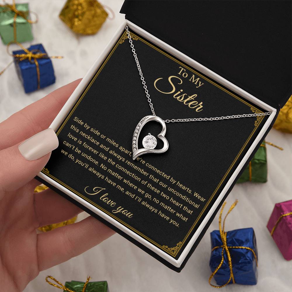 To My Sister Necklace, Brother to Sister, Birthday gift For Sister from Brother