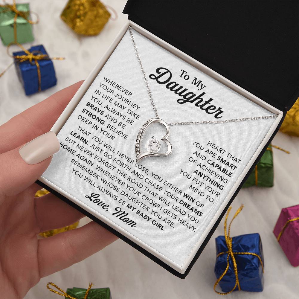 To My Daughter Necklace, Gift for Daughter from Mom, Mother Daughter Necklace 28_10