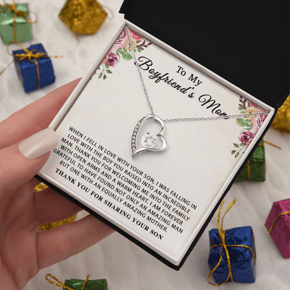 To My Boyfriend's Mom Necklace, For My Boyfriend's Mom, Birthday Gift