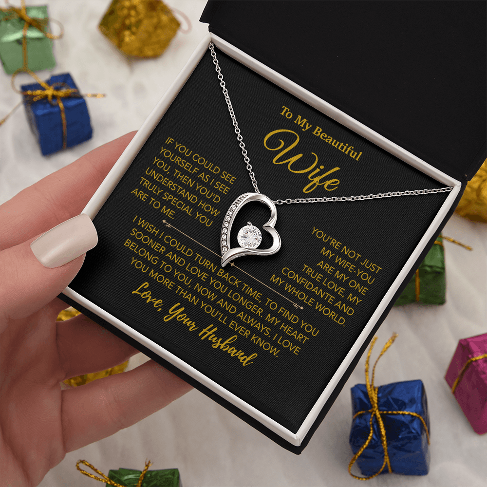To My Wife Necklace, Vanlentines Gifts For Women, Anniversary Gift For Wife 28_12_Gold