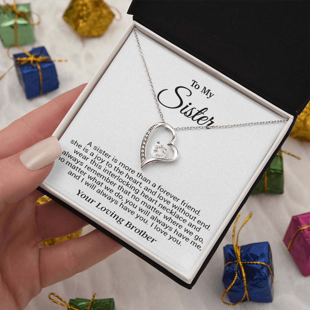 To My Sister Necklace, Birthday GIft For Little Sister, Birthday Gift 12_8
