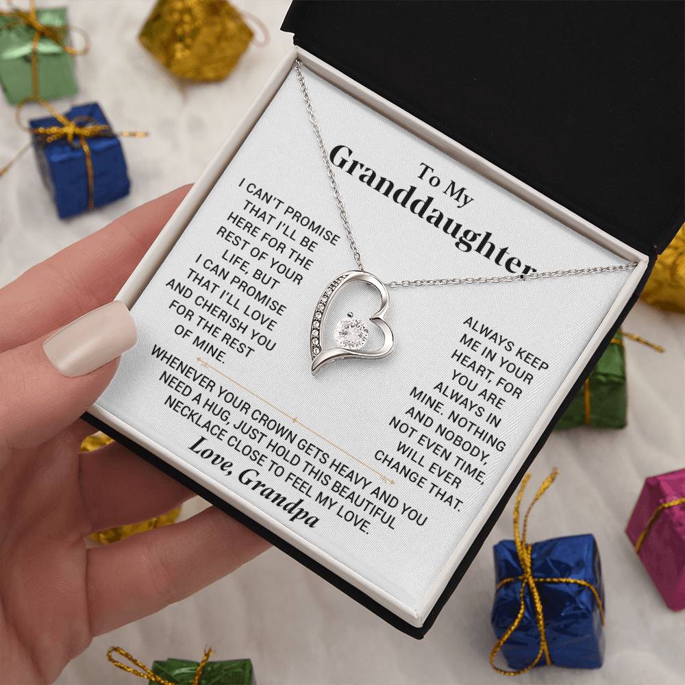 To My Granddaughter Necklace, Granddaughter Gift from Grandma, Gift from Grandpa_23_11