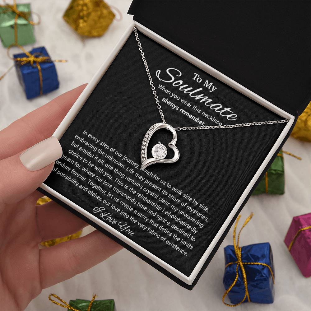 To My Soulmate Necklace, Anniversary Gift, Sentimental Gift, Soulmate Gift, Christmas Gift