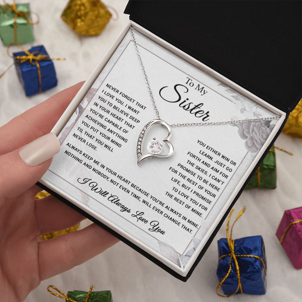 To My Sister Necklace, Brother to Sister, Birthday gift For Sister from Brother 6_9
