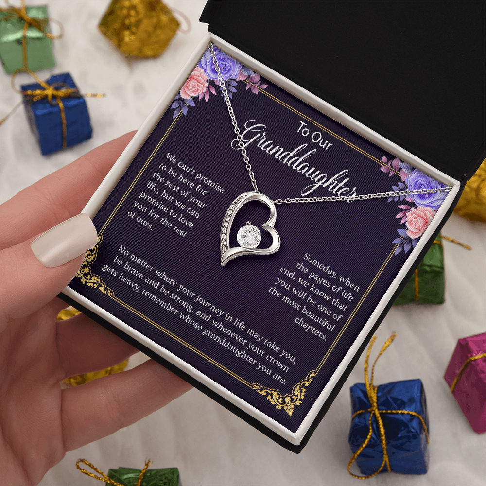 To Our Granddaughter Necklace, Birthday Gift For Granddaughter, Jewelry Gift from Grandparents 30_5