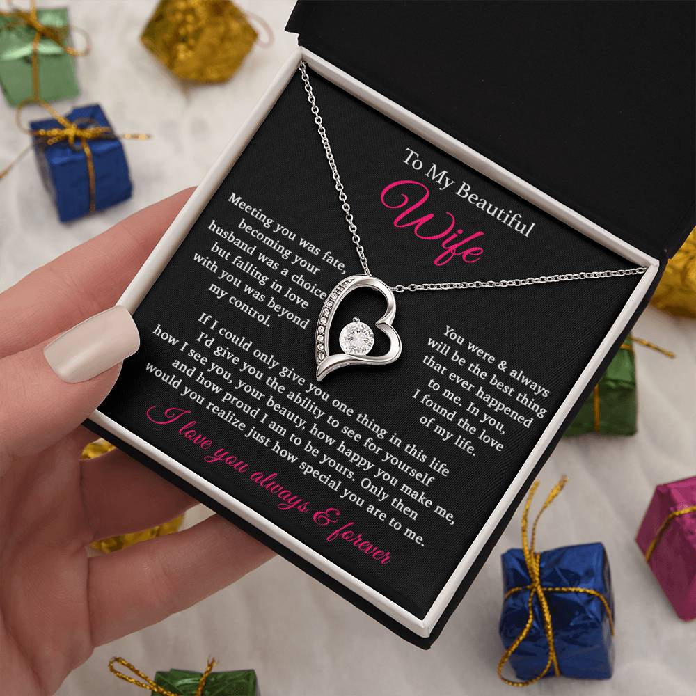 To My Wife Necklace Anniversary Gift For Wife, Birthday Gift For Wife, Gift For Wife, Necklace For Wife, Gift For Wife Birthday