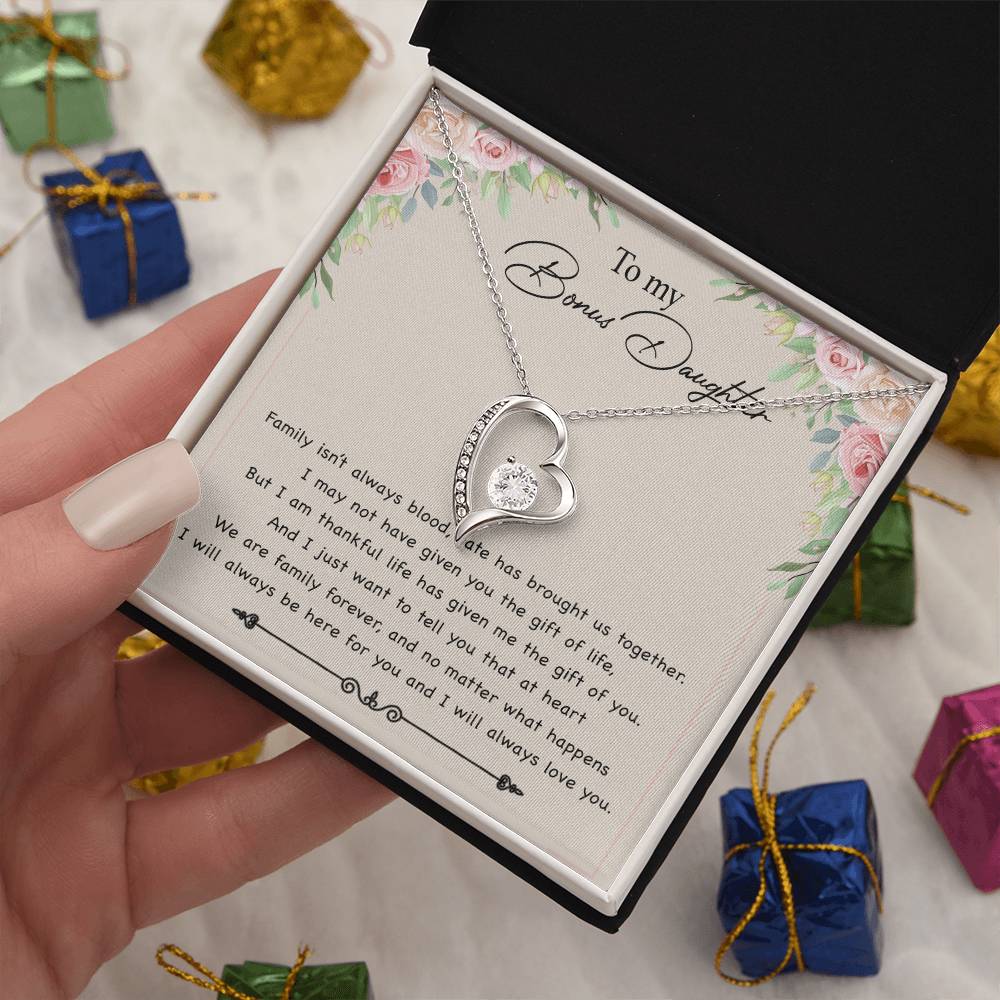 To my Bonus Daughter Necklace, Bonus Daughter, Step Daughter Gift 30_11