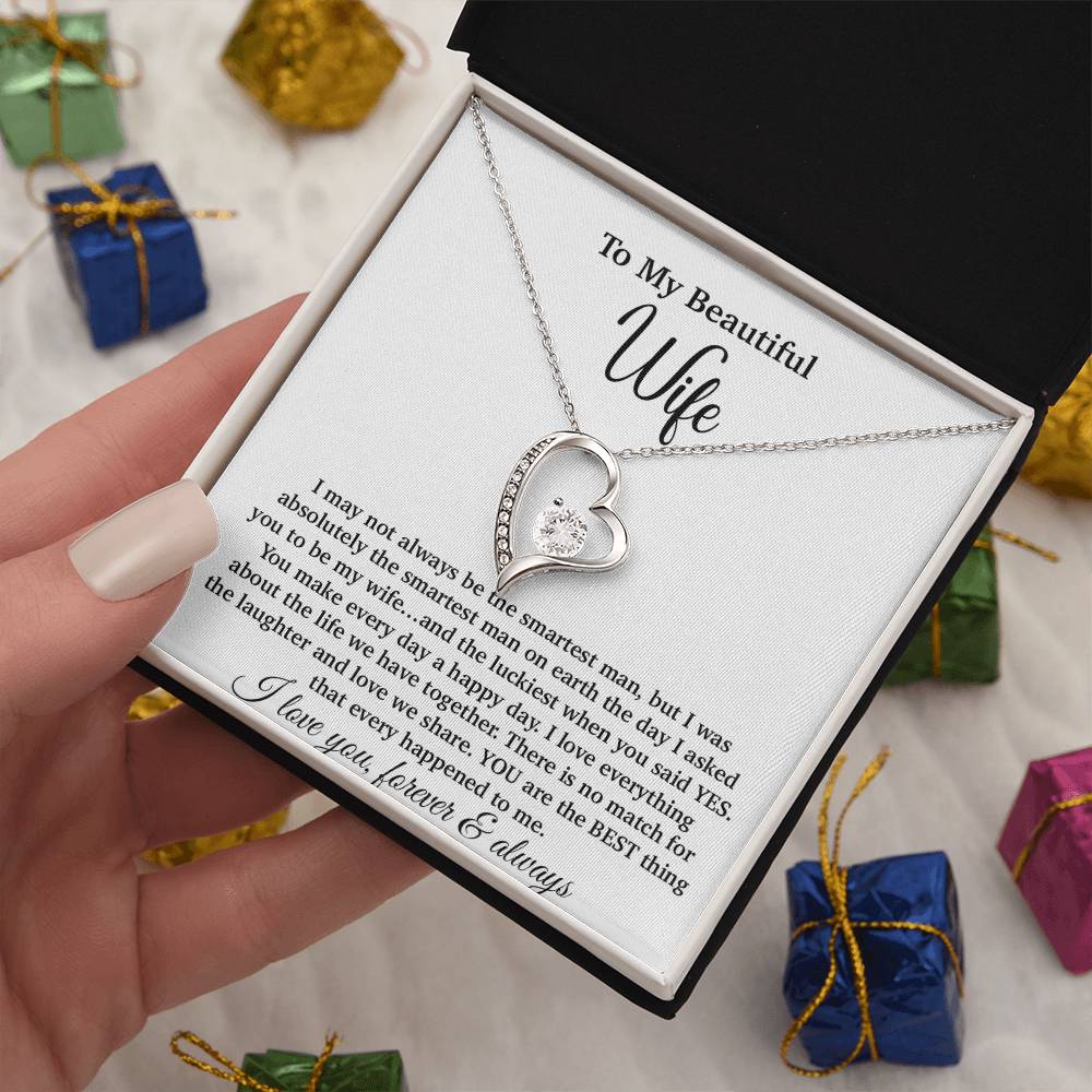 To My Wife Necklace, Gift From Husband, Anniversary Jewelry Gifts Wife