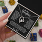 To My Daughter Necklace, Gift for Daughter from Dad, Father Daughter Necklace 3_6_Black