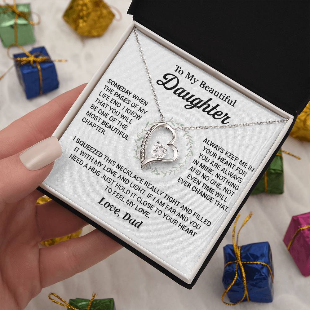 To My Daughter Necklace, Gift for Daughter from Dad, Daughter Father Necklace 4_11