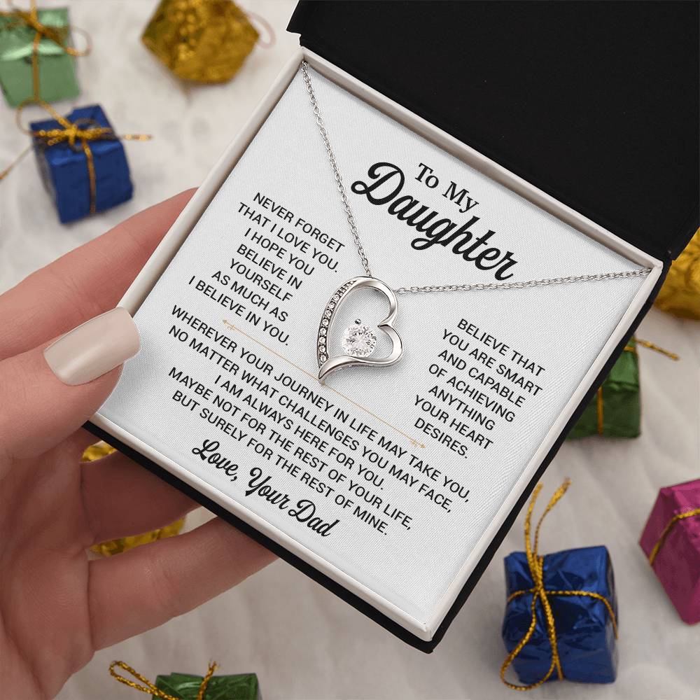 To My Daughter Necklace, Gift for Daughter from Dad, Daughter Father Necklace 8_11