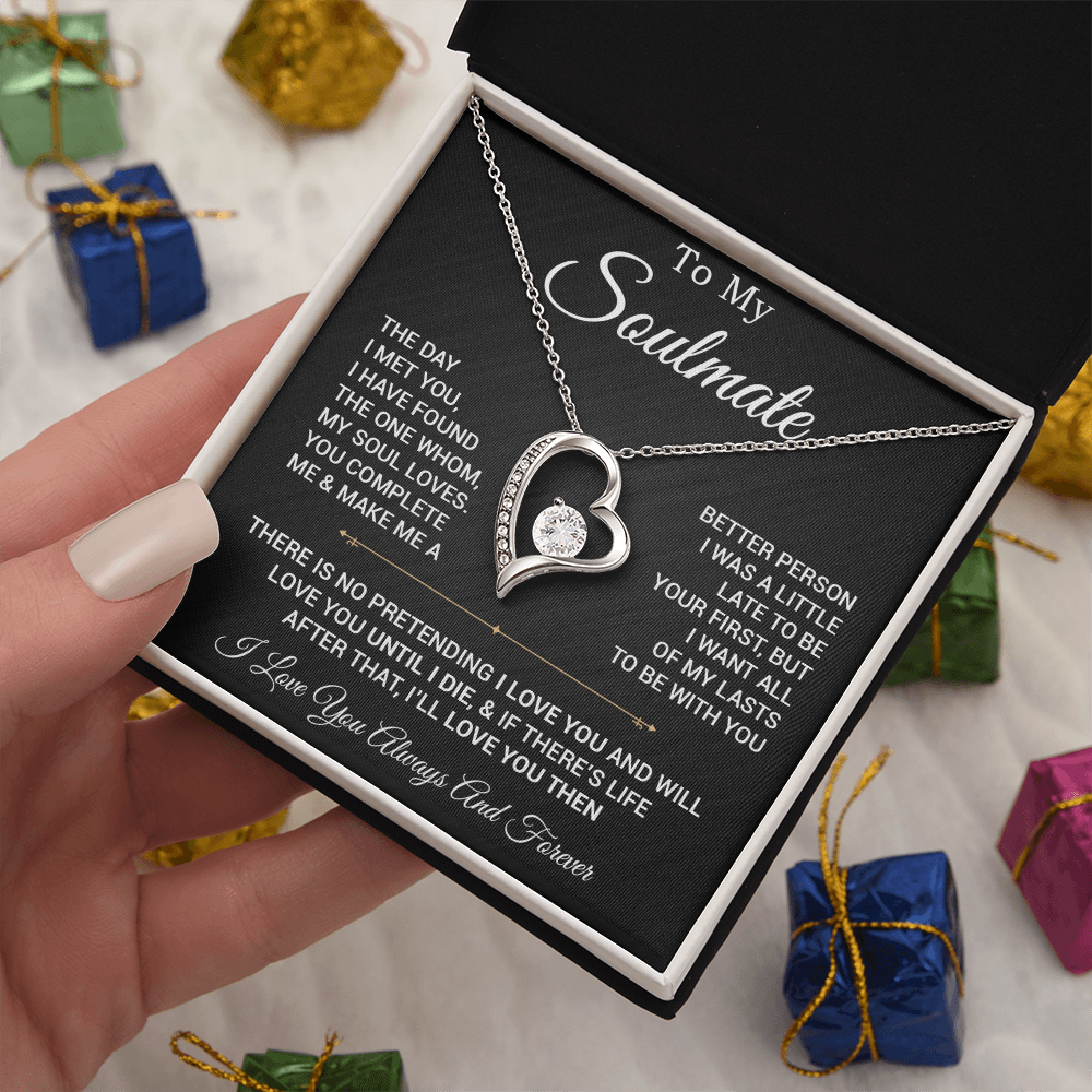 To My Soulmate Necklace, Valentines Day Gift, Gift For Wife, Anniversary Gift 28_2