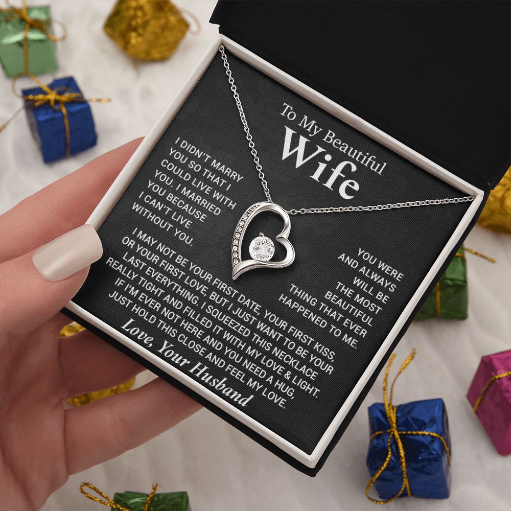 To My Wife Necklace, Anniversary Gift For Wife, Wife Birthday, Gift For Wife99