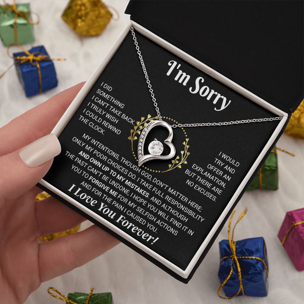I'm Sorry Necklace Gifts, Apology Gifts For Her, Forgiveness Gift, Wife Gift 12_11