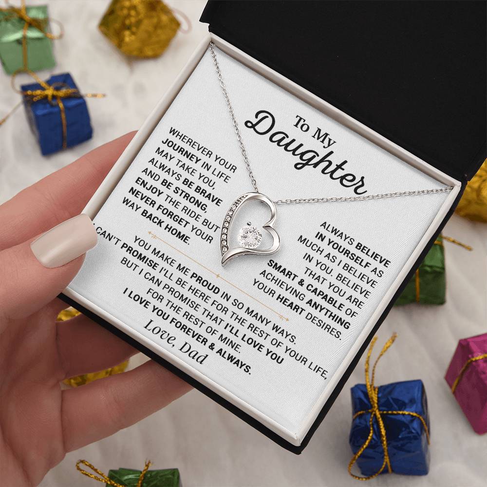 To My Daughter Necklace, Gift for Daughter from Dad, Daughter Father Necklace 12_10