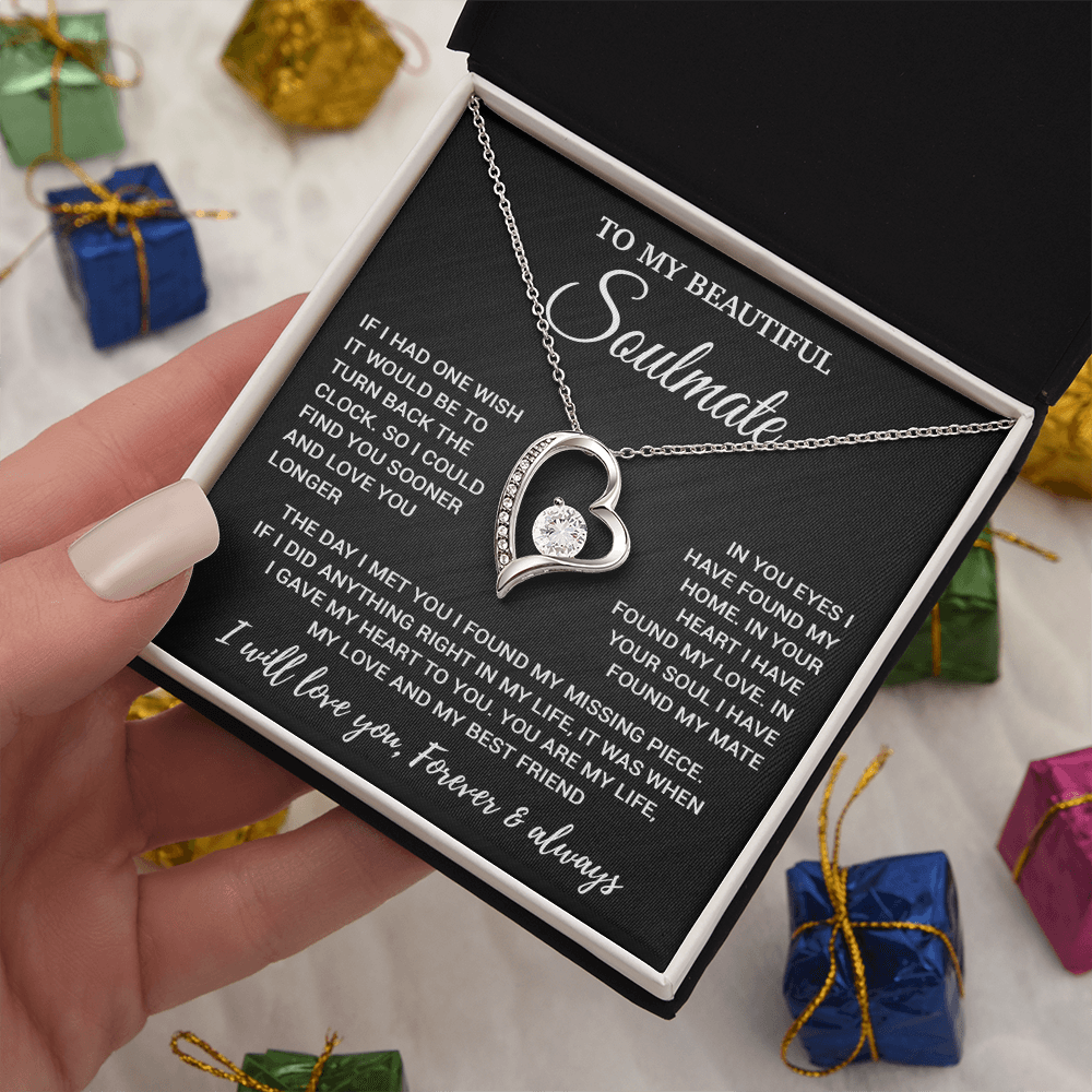 To My Soulmate Necklace, Valentines Day Gift, Gift For Wife, Anniversary Gift 24_2