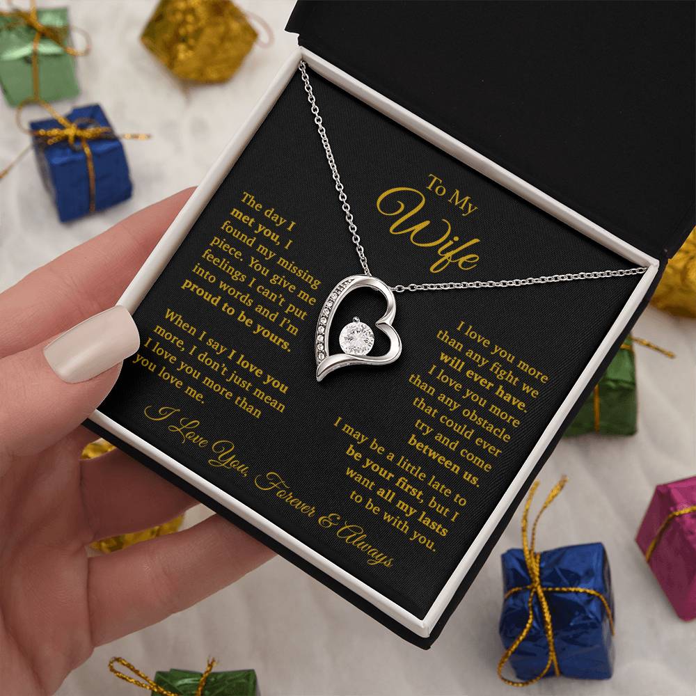 To My Wife Necklace, Gift For Wife, Wife Birthday Gift, Christmas Gift 11_9