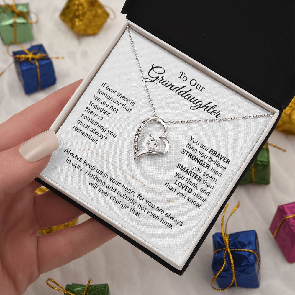 To Our Granddaughter Necklace, Christmas Gift For Granddaughter, Birthday Gift