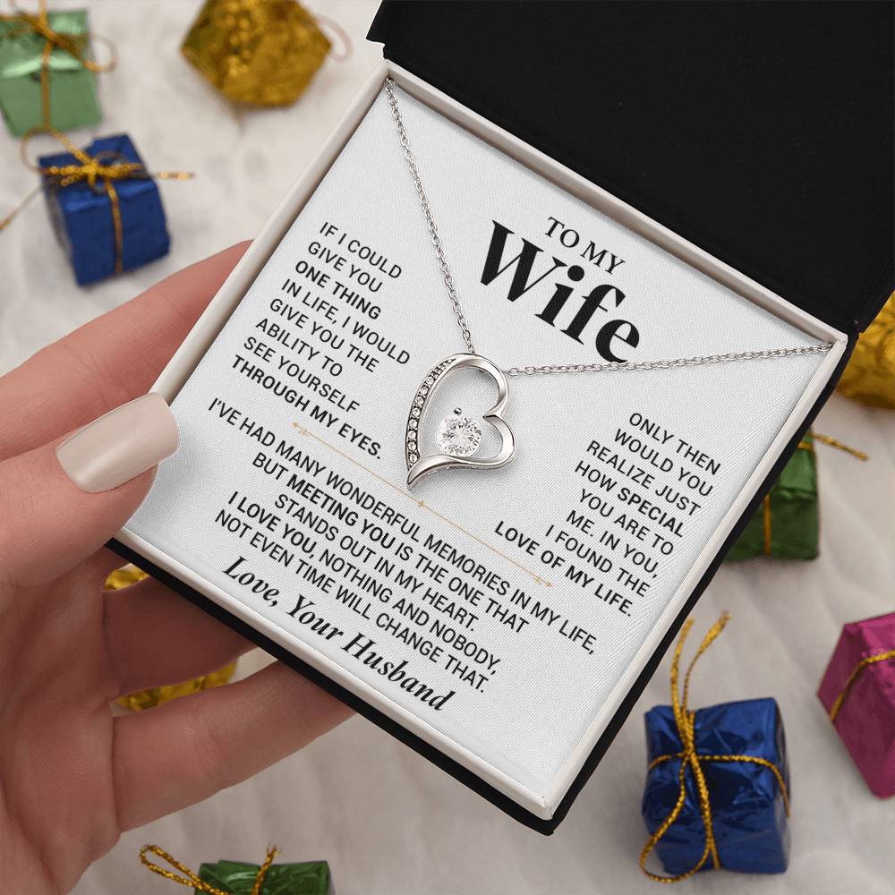 To My Wife Necklace, Anniversary Gift For Wife, Wife Birthday, Gift For Wife 777