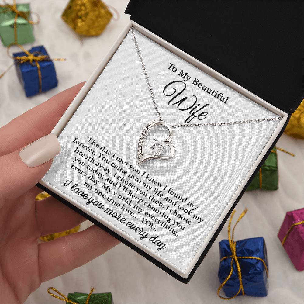 To My Wife Necklace, Gift From Husband, Anniversary Jewelry Gifts Wife 22_3