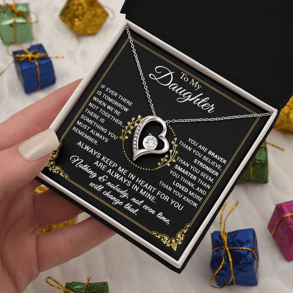 To My Daughter Necklace, Gift From Mom, Dad, Christmas Gift 4_11