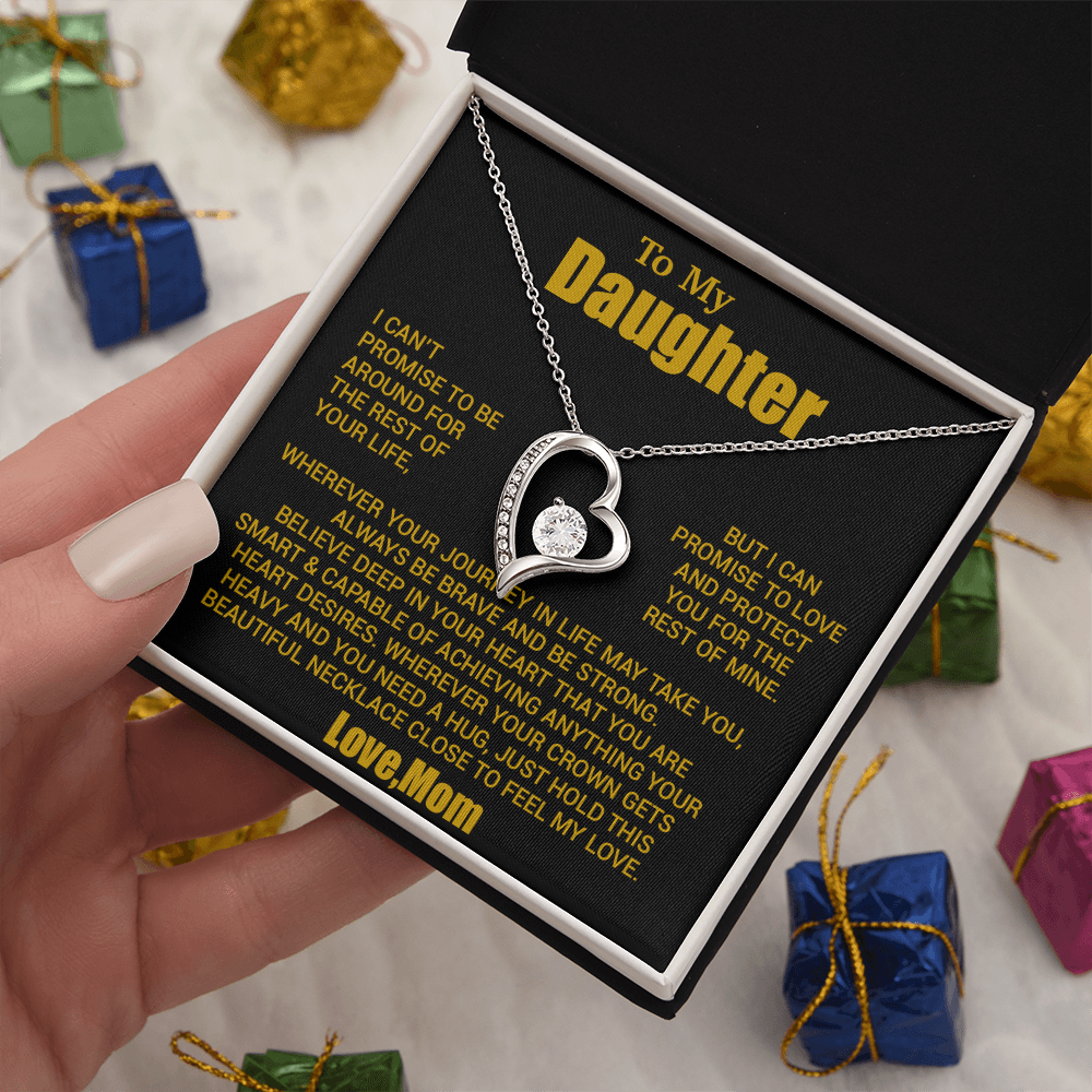 To My Daughter Necklace, Daughter Mother Necklace, Daughter Gift From Mom 24_8_Gold
