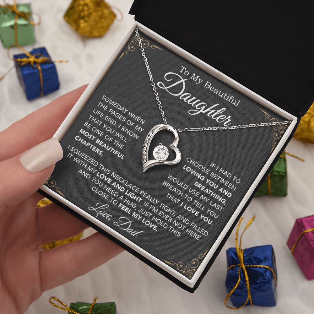 To My Daughter Necklace, Daughter Father Necklace, Daughter Gift From Dad 29_8