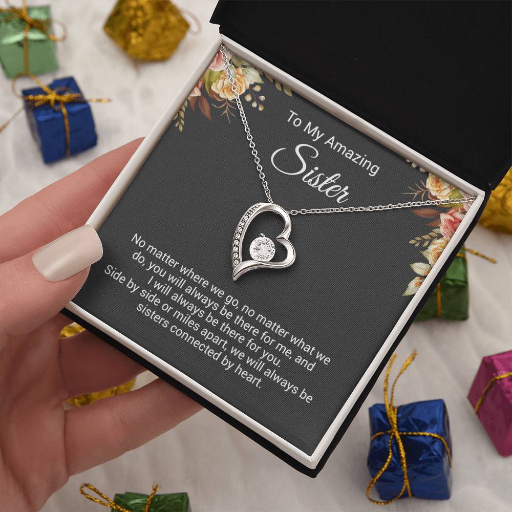 To My Sister Necklace, Birthday Gift For Sister, Sister Christmas Gift