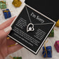 I'm Sorry Necklace Gifts, Apology Gifts For Her, Forgiveness Gift, Wife Gift 28_11