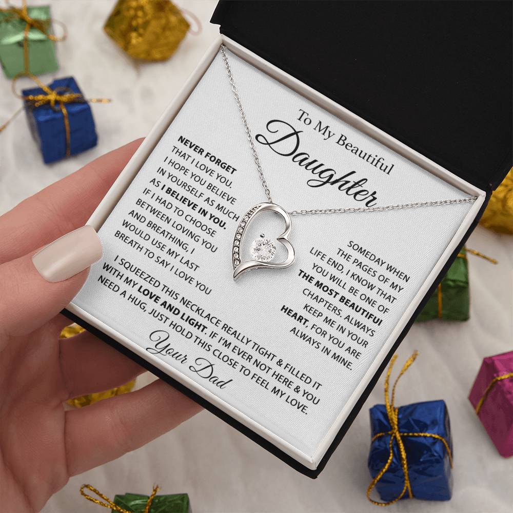To My Daughter Necklace, Daughter Father Necklace, Daughter Gift From Dad 26_7
