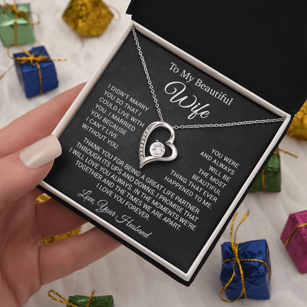 To My Wife Necklace, Anniversary Gift For Wife, Wife Birthday, Gift For Wife33