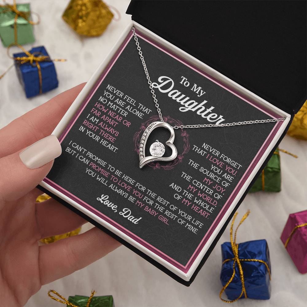 To My Daughter Necklace, Gift for Daughter from Dad, Father Daughter Necklace 12_11