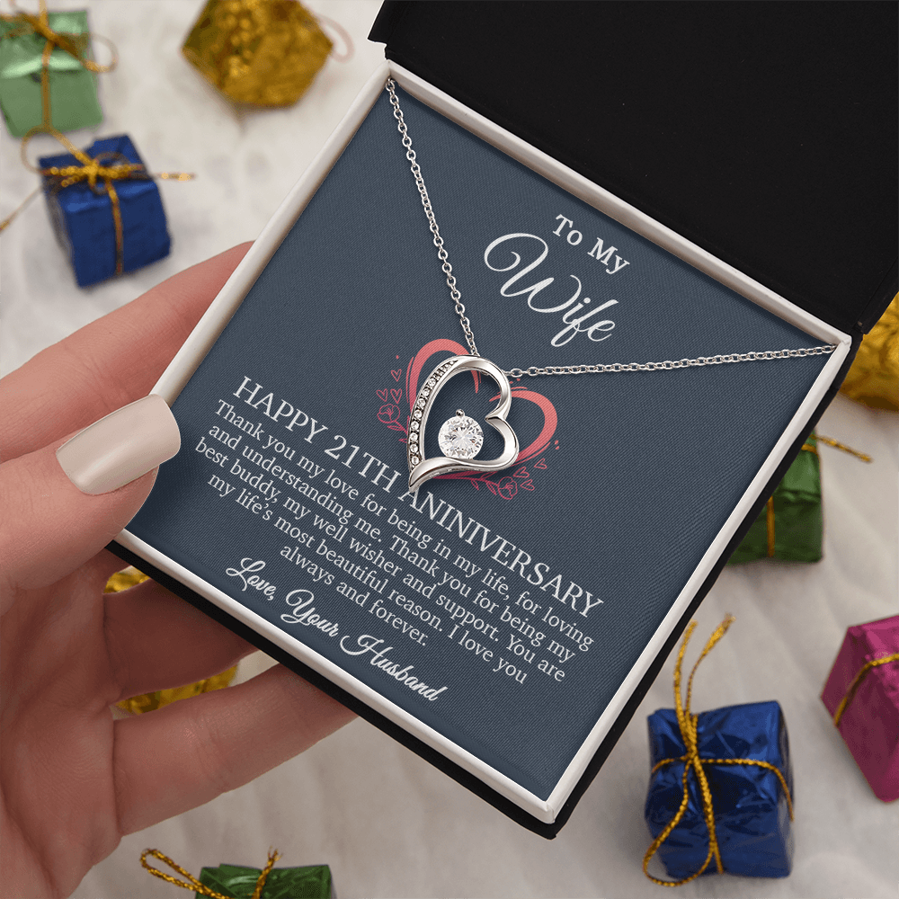 21th Anniversary Gift For Wife, 21 Year Anniversary Gifts, 21th Wedding Anniversary Gift Ideas_Blue