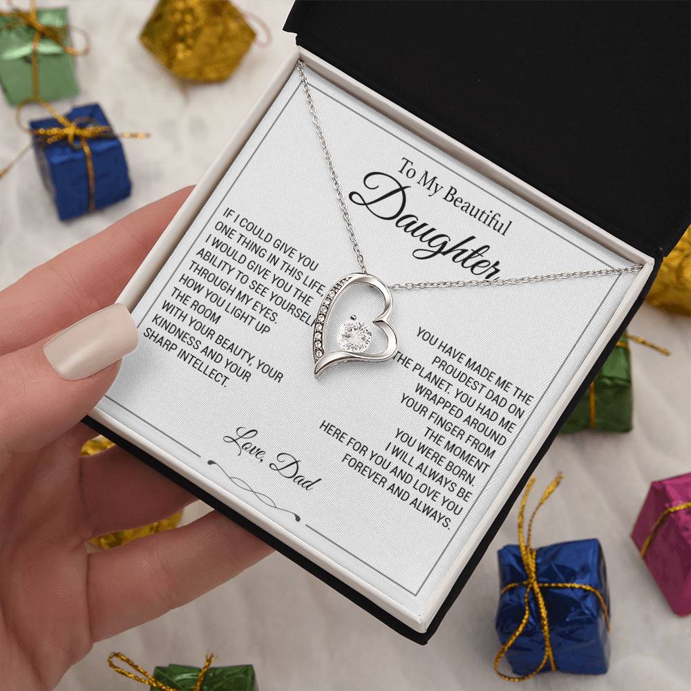 To My Daughter Necklace, Father to Daughter Necklace, Birthday Gift, Daughter Necklace 9_11