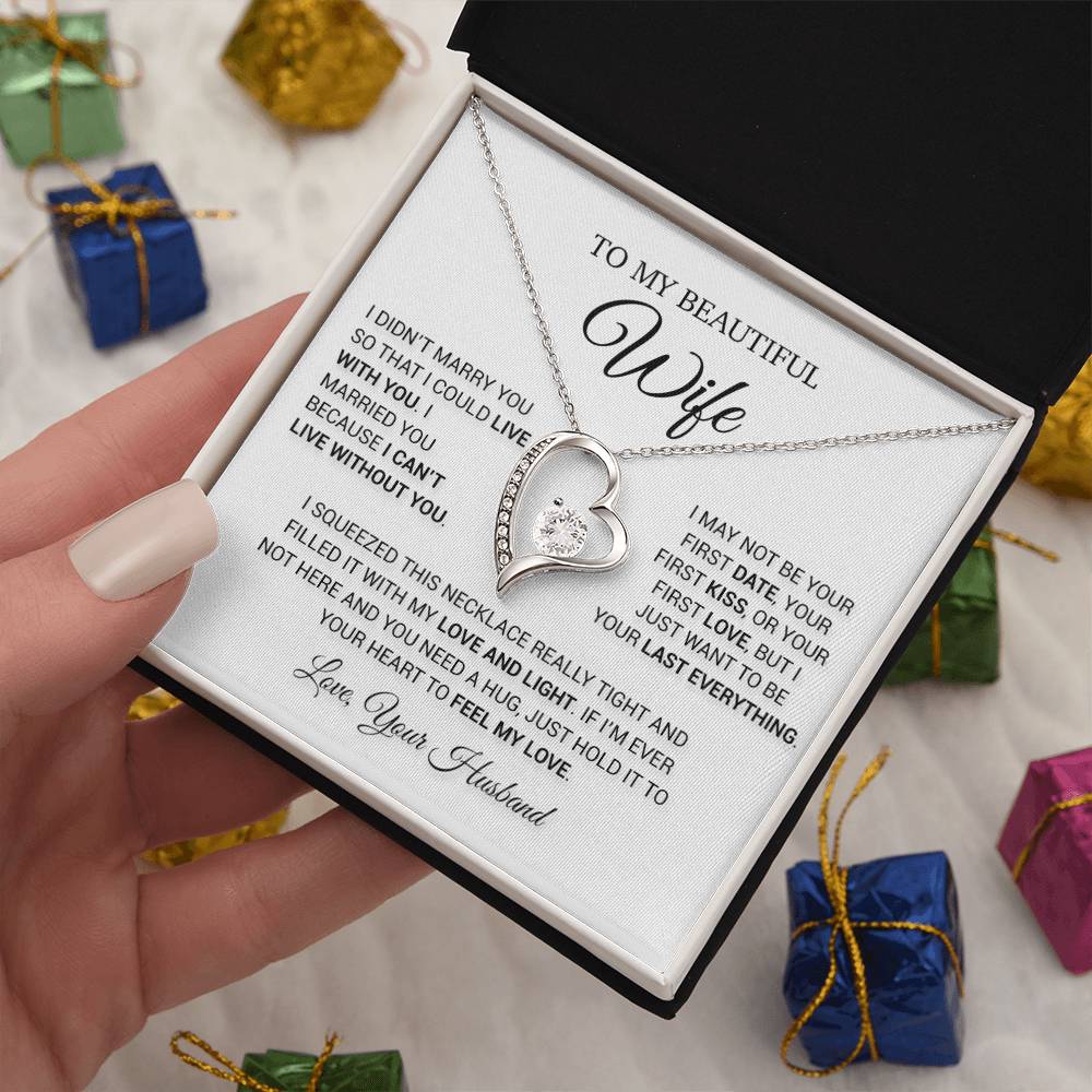 To My Wife Necklace, Wife Christmas Gift, Gift For Her, Christmas Gift