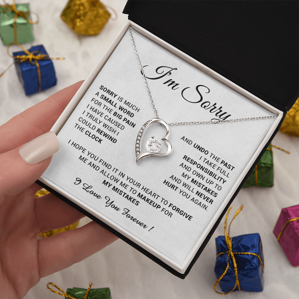 I'm Sorry Gift For Wife Necklace, Sorry Gift for Girlfriend, Forgiveness Gift For Her 24_5