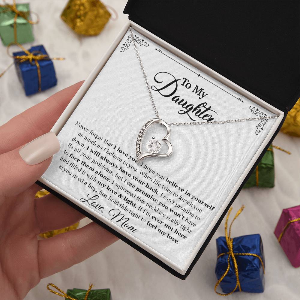 To My Daughter Necklace, Gift for Daughter from mom, Daughter Father Necklace