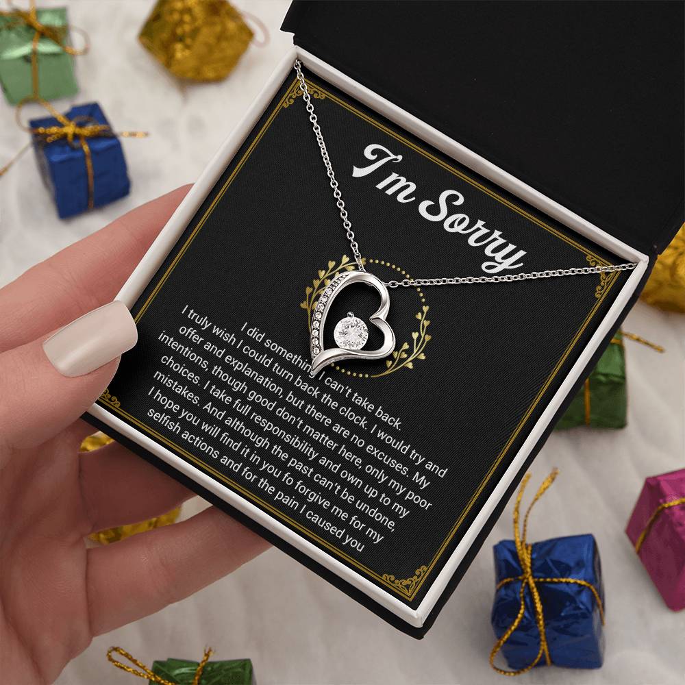 I'm Sorry Necklace Gifts, Apology Gifts For Her, Forgiveness Gift, Wife Gift 1_11