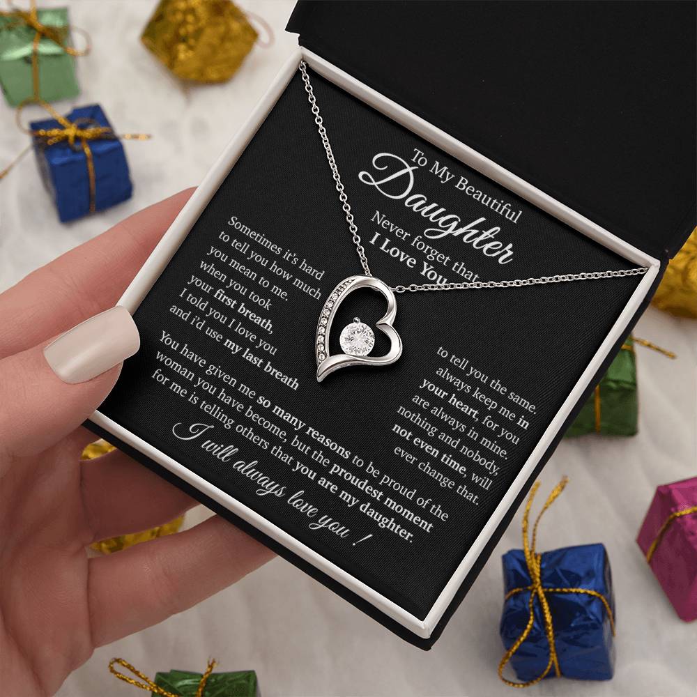 To My Daughter Necklace, Daughter Father Necklace, Daughter Gift From Dad, Mom 14_11
