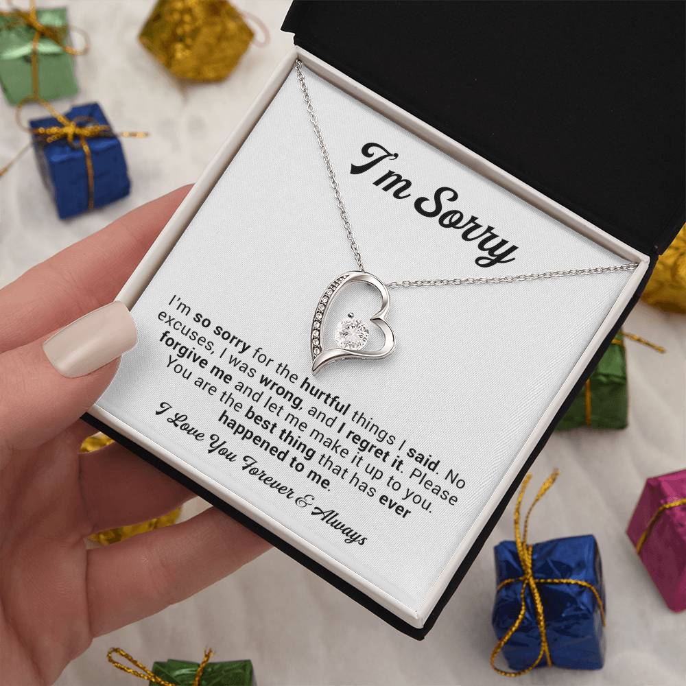 I'm Sorry Gift For Wife Necklace, Sorry Gift for Girlfriend, Forgiveness Gift For Her 2_11