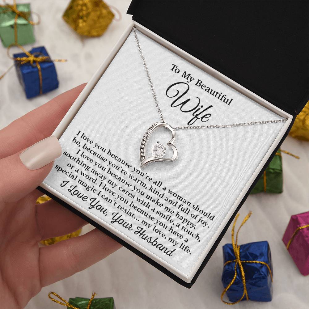 To My Wife Necklace, Gift From Husband, Anniversary Jewelry Gifts Wife 25_3