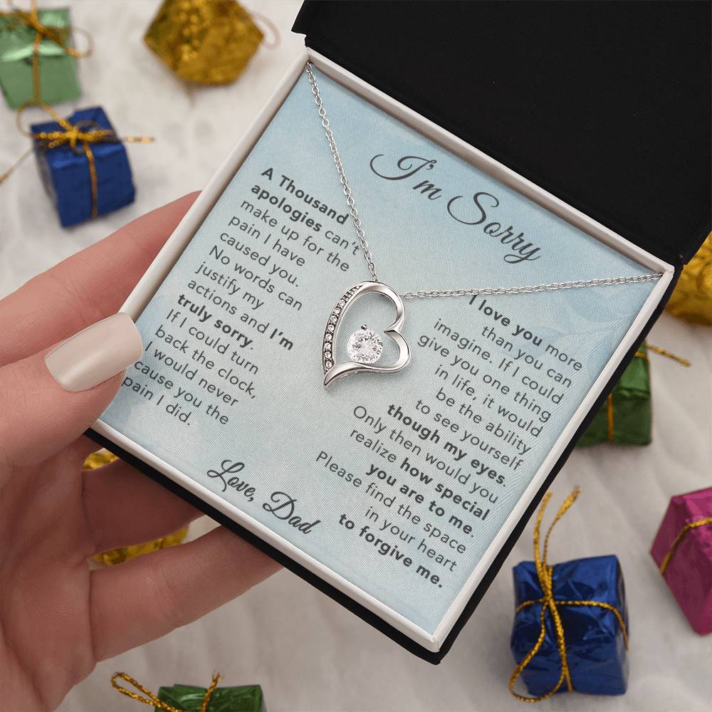 I'm Sorry Necklace Gifts, Apology Gifts For Her, Forgiveness Gift, Wife Gift 29_8