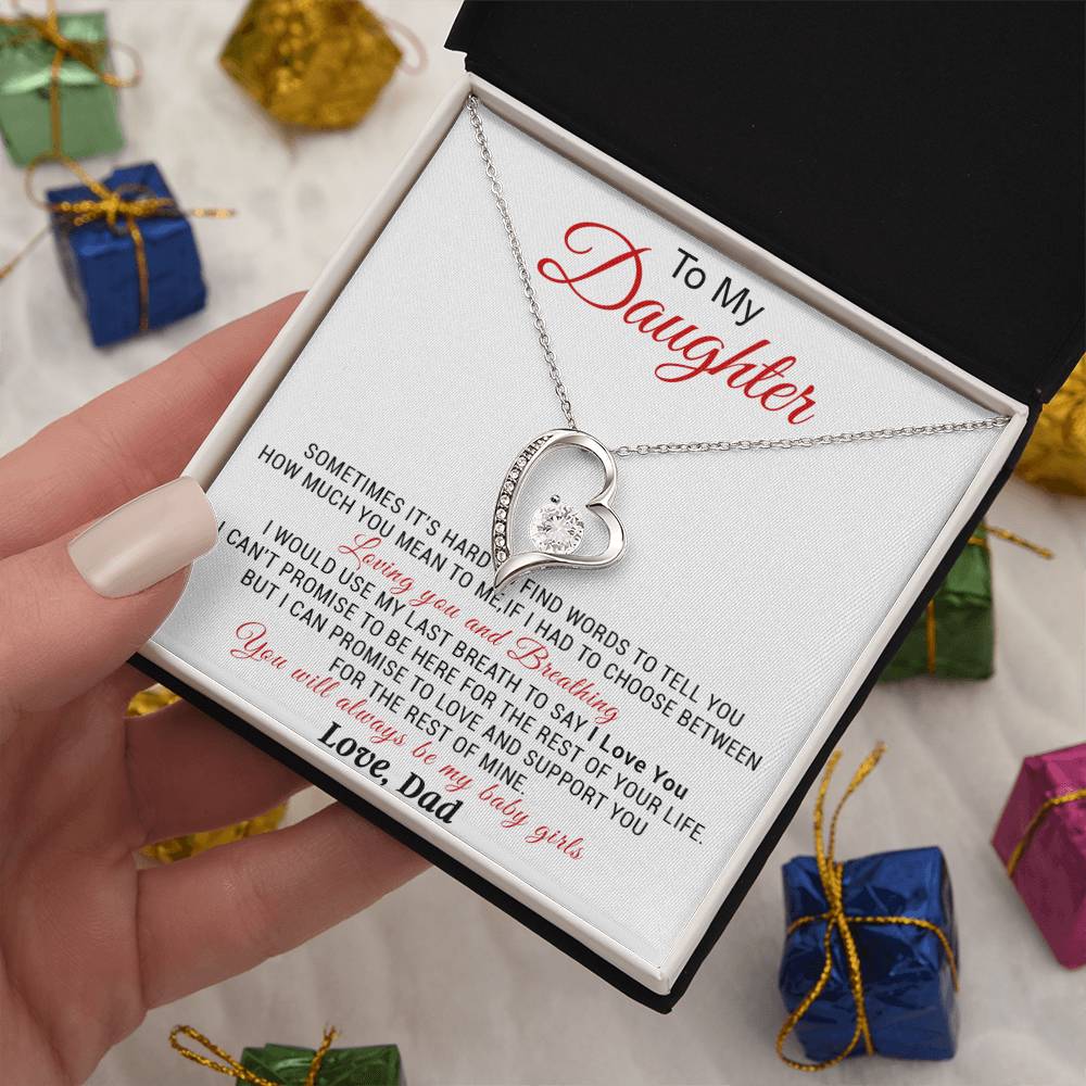 To My Daughter Necklace, Daughter Father Necklace, Daughter Gift from Dad 5_11
