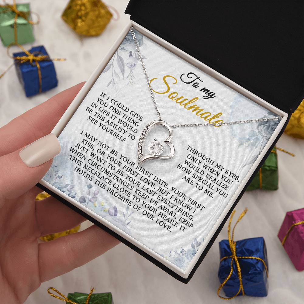 To My Soulmate Gift, Gift for Wife, Girlfriend Necklace, Anniversary Gift, Soulmates Gift